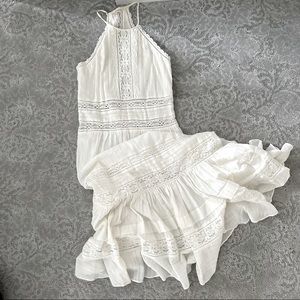 Rebecca Taylor white cotton lace dress